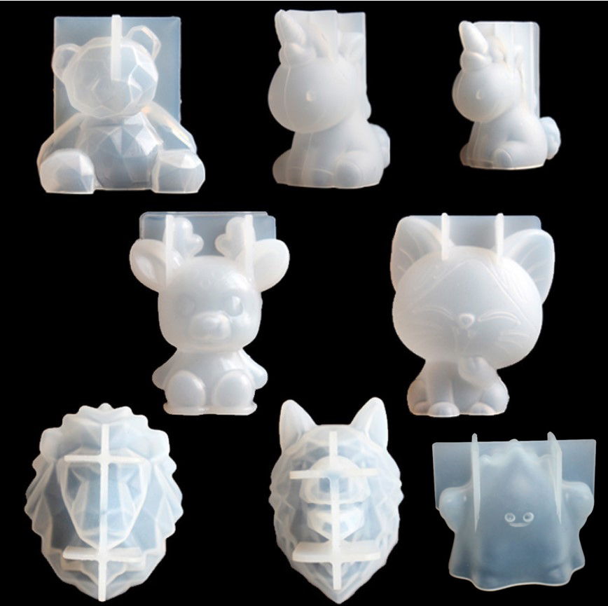 Candle Making Ideas - Transparent Unicorn Silicone Epoxy Resin Molds
