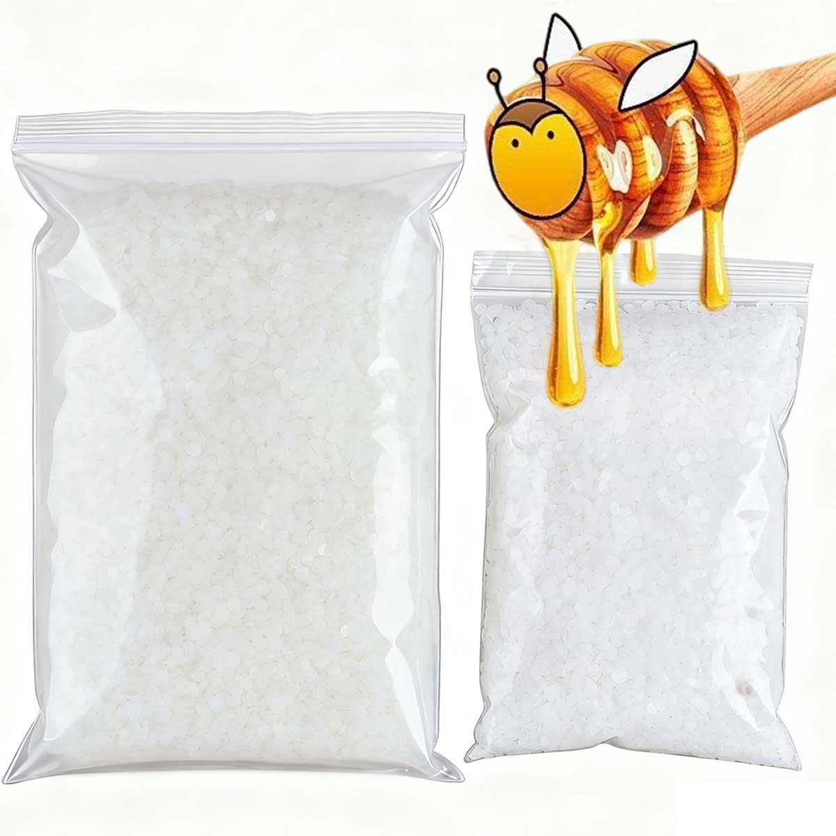 Candle Making Kit Beeswax - 200g-1000g White Beeswax Pure Natural Granular