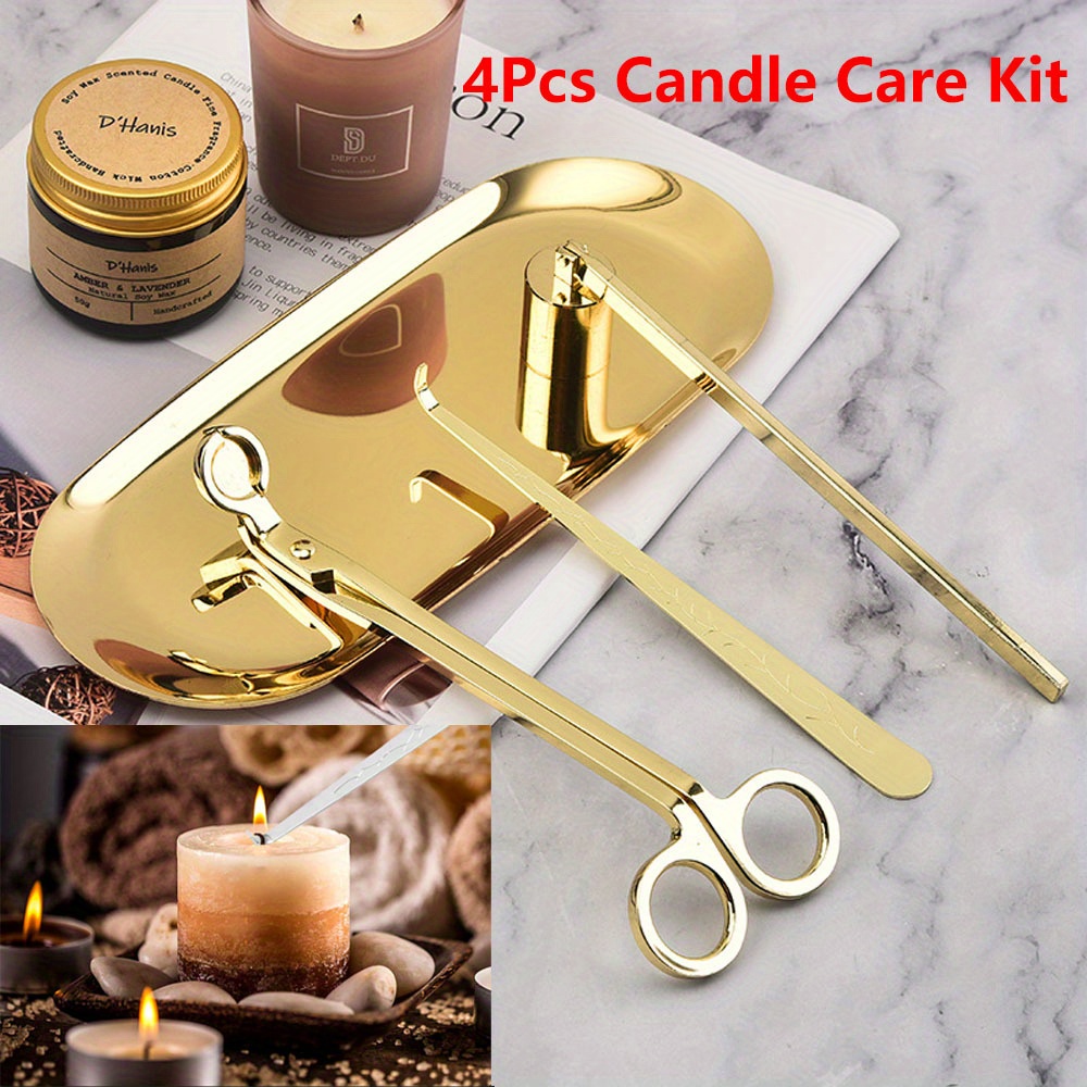 4pcs/set Luxury Candle Care Ki - Candle Making Ideas 评论和价格