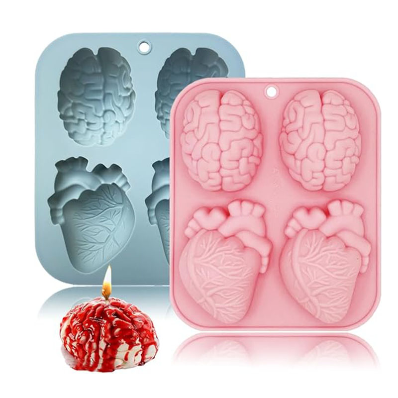 Human Brain And Heart Silicone - Candle Making Activity 评论和价格