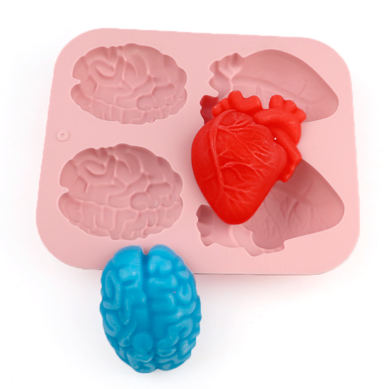 Human Brain And Heart Silicone - Candle Making Activity 评论和价格