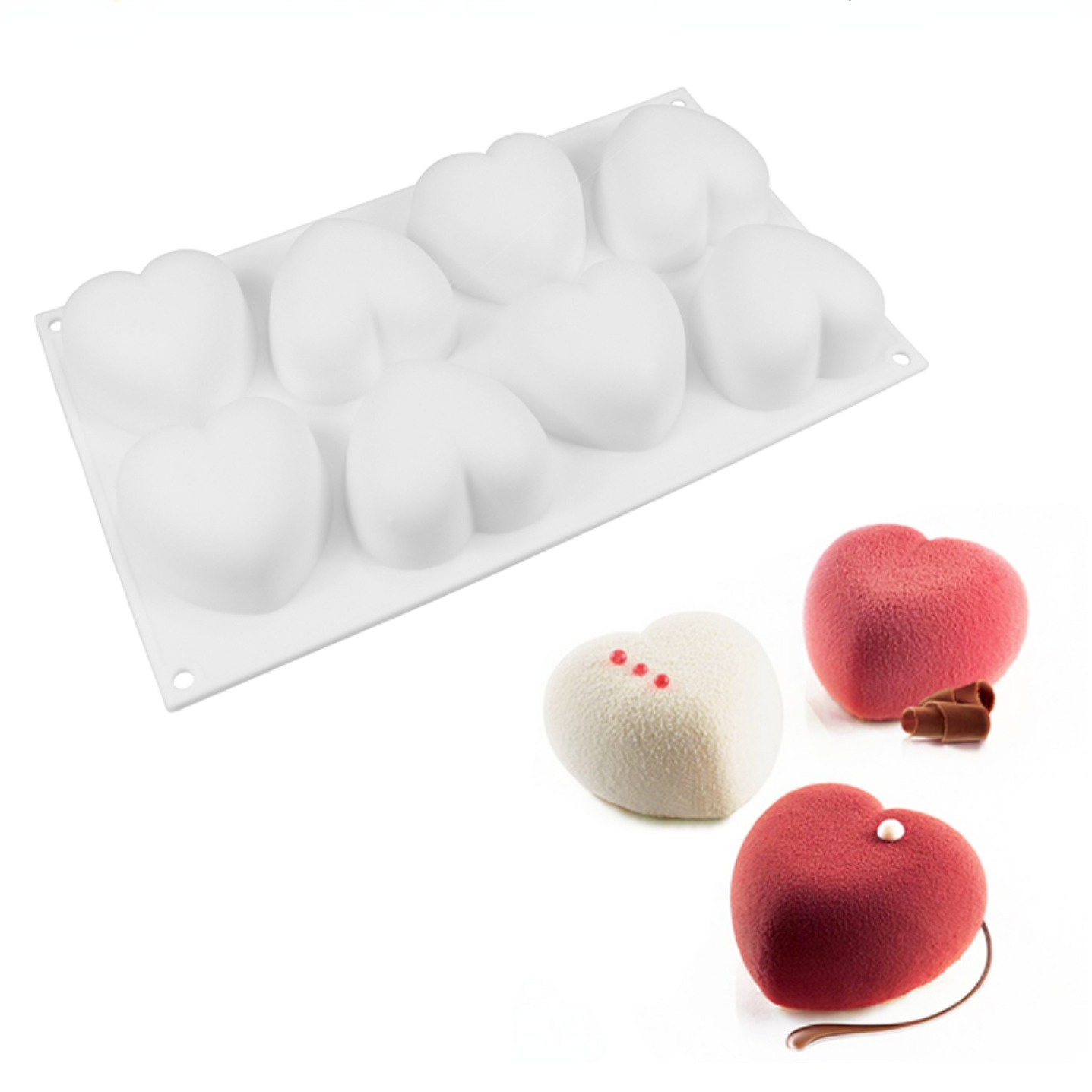 Love Heart Silicone Soap Mold  - Candle Making Ideas 评论和价格