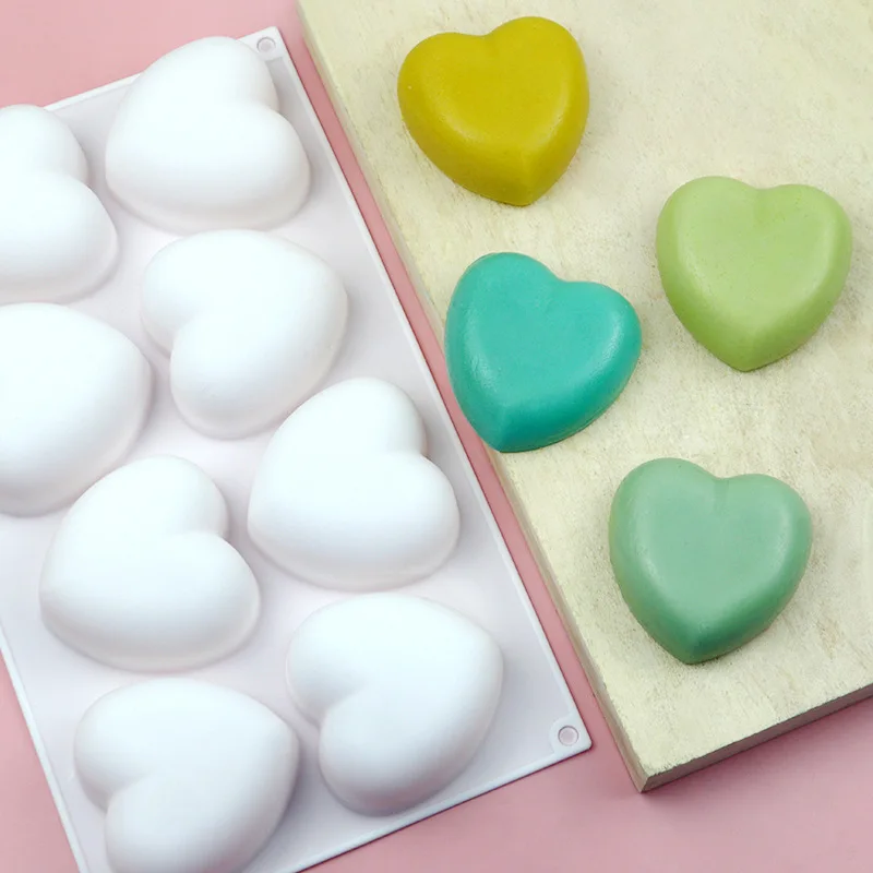 Love Heart Silicone Soap Mold  - Candle Making Ideas 评论和价格