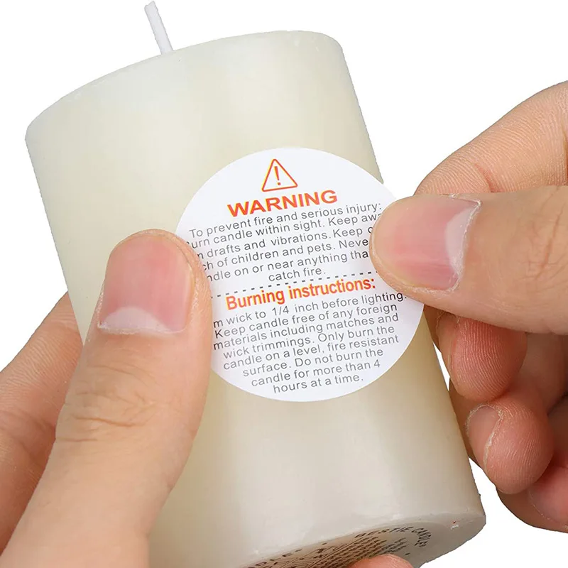 500Pcs Candle Warning Label La - Candle Warning Label 评论和价格