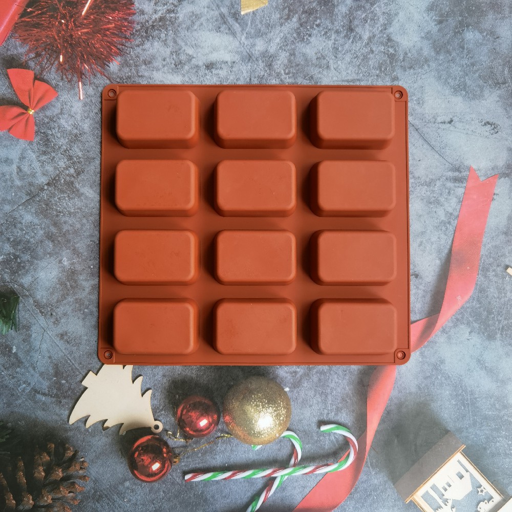 12 Cavity Square Silicone Soap - Candle Making Supplies Wholesale 评论和价格