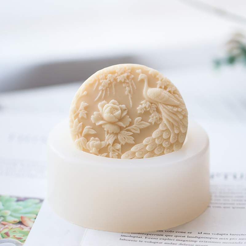 Peacock Flower Pattern Silicon - Candle Making Activity 评论和价格