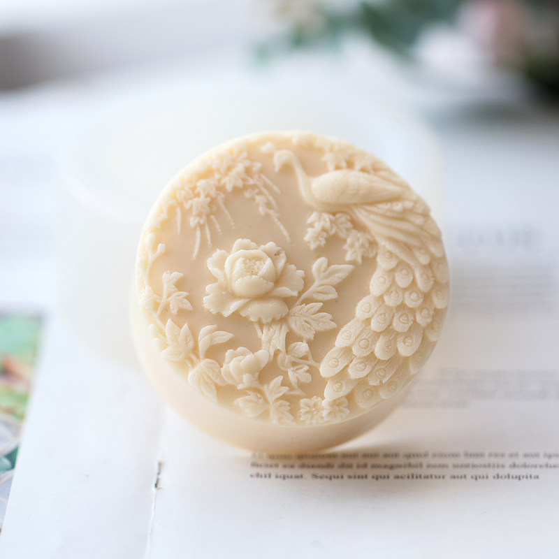 Peacock Flower Pattern Silicon - Candle Making Activity 评论和价格
