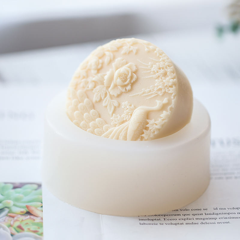 Peacock Flower Pattern Silicon - Candle Making Activity 评论和价格
